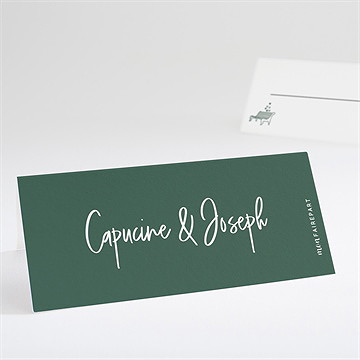 Marque-place mariage trésor en médaillon