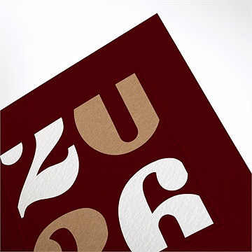 Carte de voeux effet de style - Détail de la carte