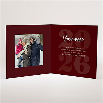 Carte de voeux effet de style - Intérieur de la carte