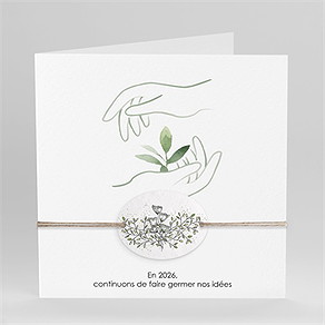 Carte de voeux faîtes germer vos idées !