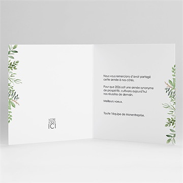 Carte de voeux faîtes germer vos idées ! - Intérieur de la carte