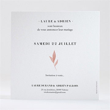 Save the Date mariage on sème - Dos de la carte