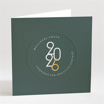 Carte de voeux voeux so chic !