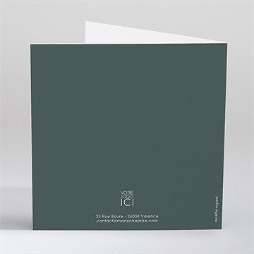 Carte de voeux voeux so chic ! - Dos de la carte