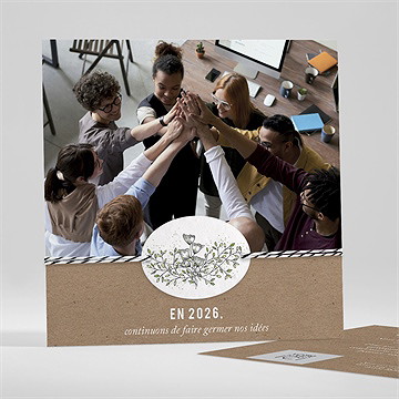 Carte de voeux semons le futur ensemble