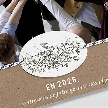 Carte de voeux semons le futur ensemble - Détail de la carte
