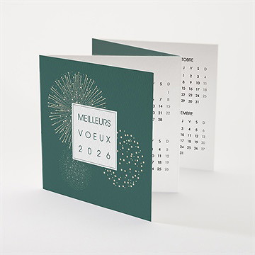 Carte de voeux message en accordéon