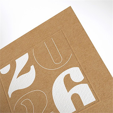 Carte de voeux carré chic - Détail de la carte