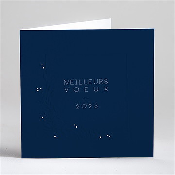 Carte de voeux de blanc vêtu