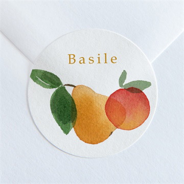 Sticker naissance fruité