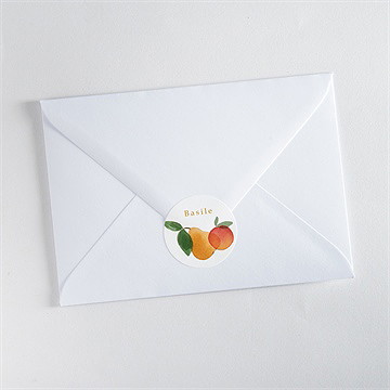 Sticker naissance fruité - Mise en situation