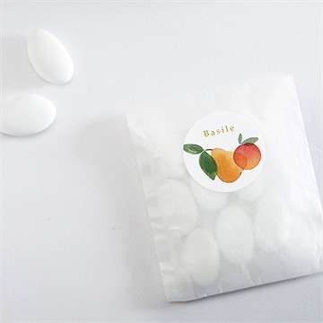 Sticker naissance fruité - Mise en situation