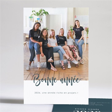 Carte de voeux douce calligraphie