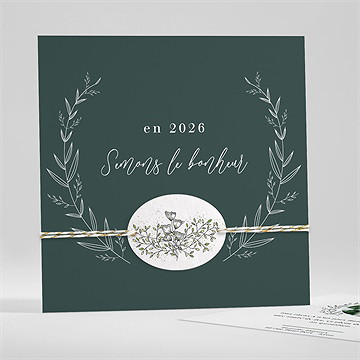 Carte de voeux voeux à fleurir