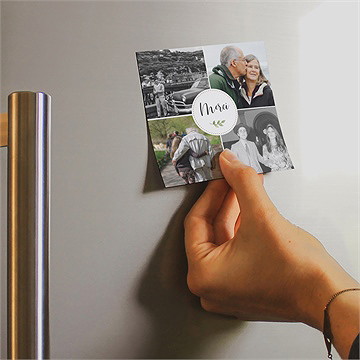 Remerciement décès mémoires magnet - Mise en situation