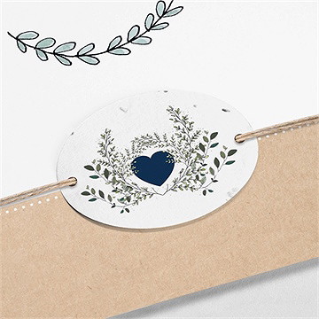 Remerciement décès souvenirs ensemencé - Détail de la carte