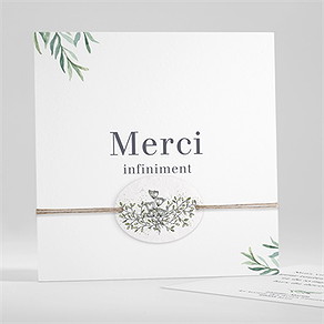 Remerciement décès memento ensemencé