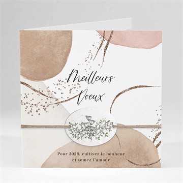Carte de voeux tout en nuances