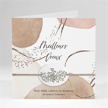 Carte de voeux tout en nuances