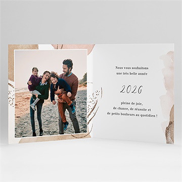 Carte de voeux tout en nuances - Intérieur de la carte