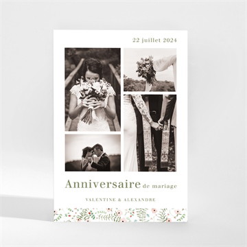 Invitation anniversaire de mariage positif