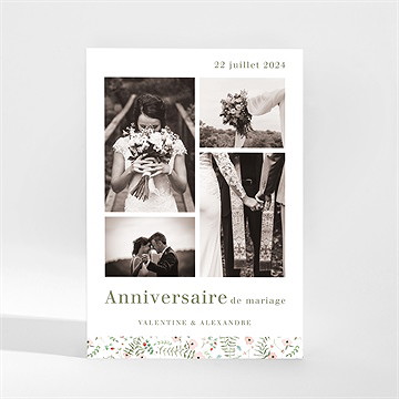 Invitation anniversaire de mariage positif