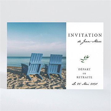 Carte invitation départ à la retraite playa!