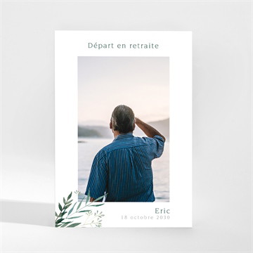 Carte invitation départ à la retraite prochain chapitre