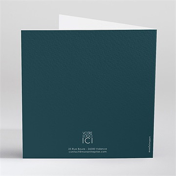 Carte de voeux joie et prospérité - Dos du faire-part