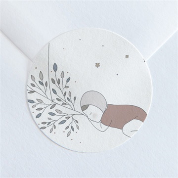 Sticker naissance petit clin d'oeil