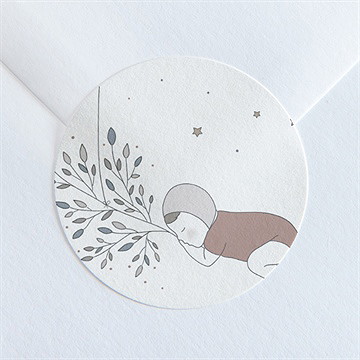 Sticker naissance petit clin d'oeil