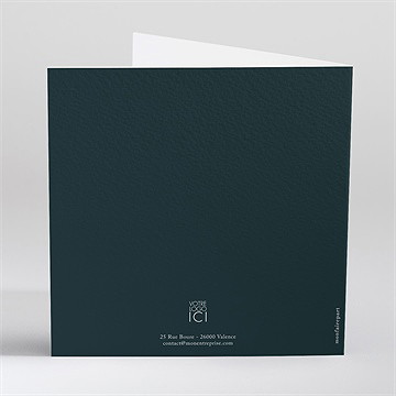 Carte de voeux so green... - dos de la carte