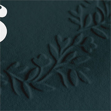 Carte de voeux so green... - Détail du gaufrage