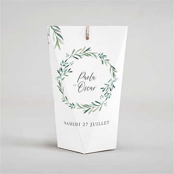 Boîte surprise mariage semer notre amour - Dos de la boîte