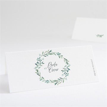 Marque-place mariage semer notre amour superposé