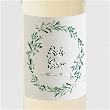 Etiquette de bouteille mariage semer notre amour