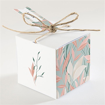 Boîte de dragées mariage on sème - Dos de la boîte