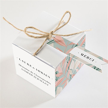 Boîte de dragées mariage on sème - Dessus de la boîte