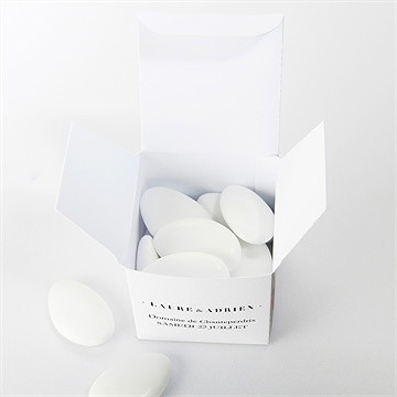 Boîte de dragées mariage on sème - Intérieur de la boîte