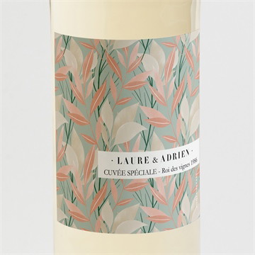 Etiquette de bouteille mariage on sème