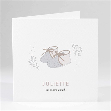 Faire-part naissance ses petits chaussons