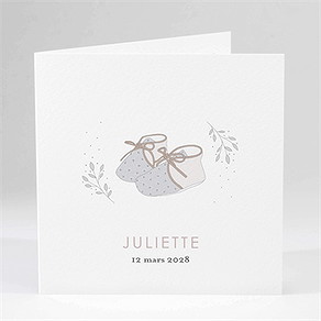 Faire-part naissance ses petits chaussons