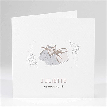 Faire-part naissance ses petits chaussons