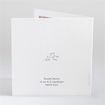 Faire-part naissance ses petits chaussons - Dos du faire-part