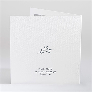 Faire-part naissance mes petits souliers - Dos du faire-part