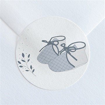 Sticker naissance mes petits souliers