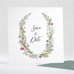 Save the Date mariage gravure champêtre