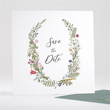 Save the Date mariage gravure champêtre