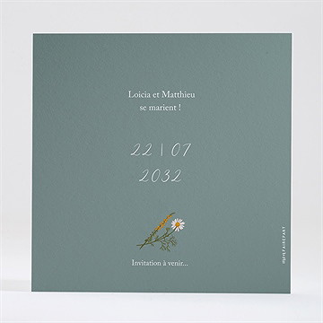 Save the Date mariage gravure champêtre - Vue 2