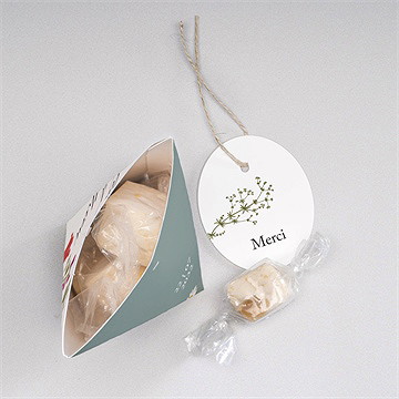 Boîte surprise mariage gravure champêtre - Intérieur de la boîte